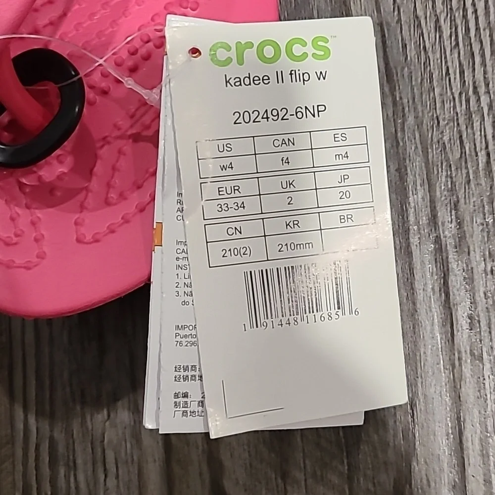 CROCS flip flops